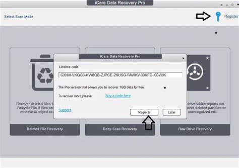 icare data recovery license code